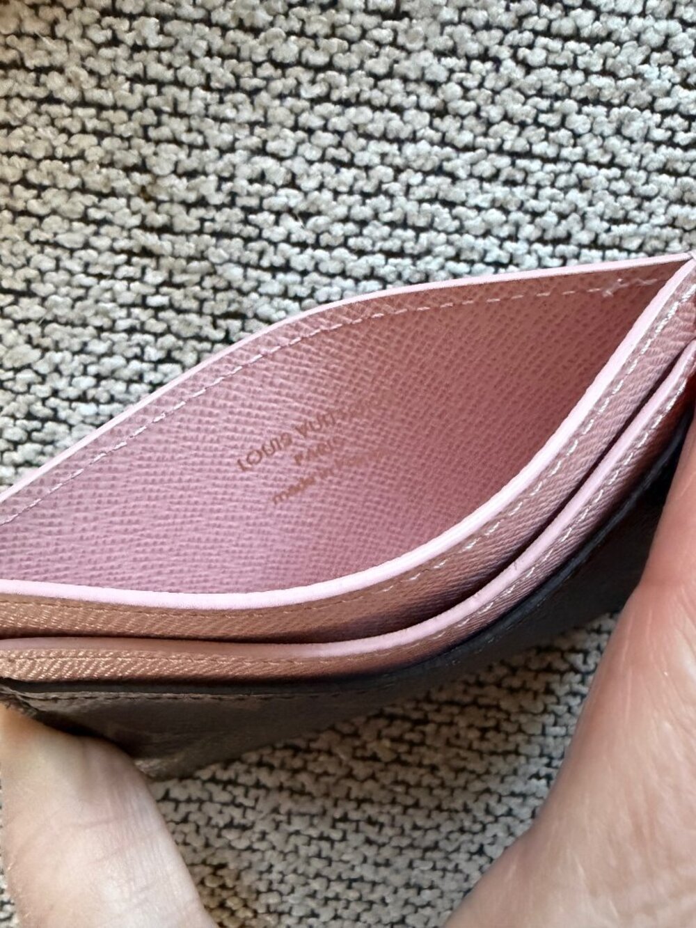 Louis Vuitton Charms Card Holder Case Monogram Pink w/charms! AUTHENTIC - Picture 6 of 7